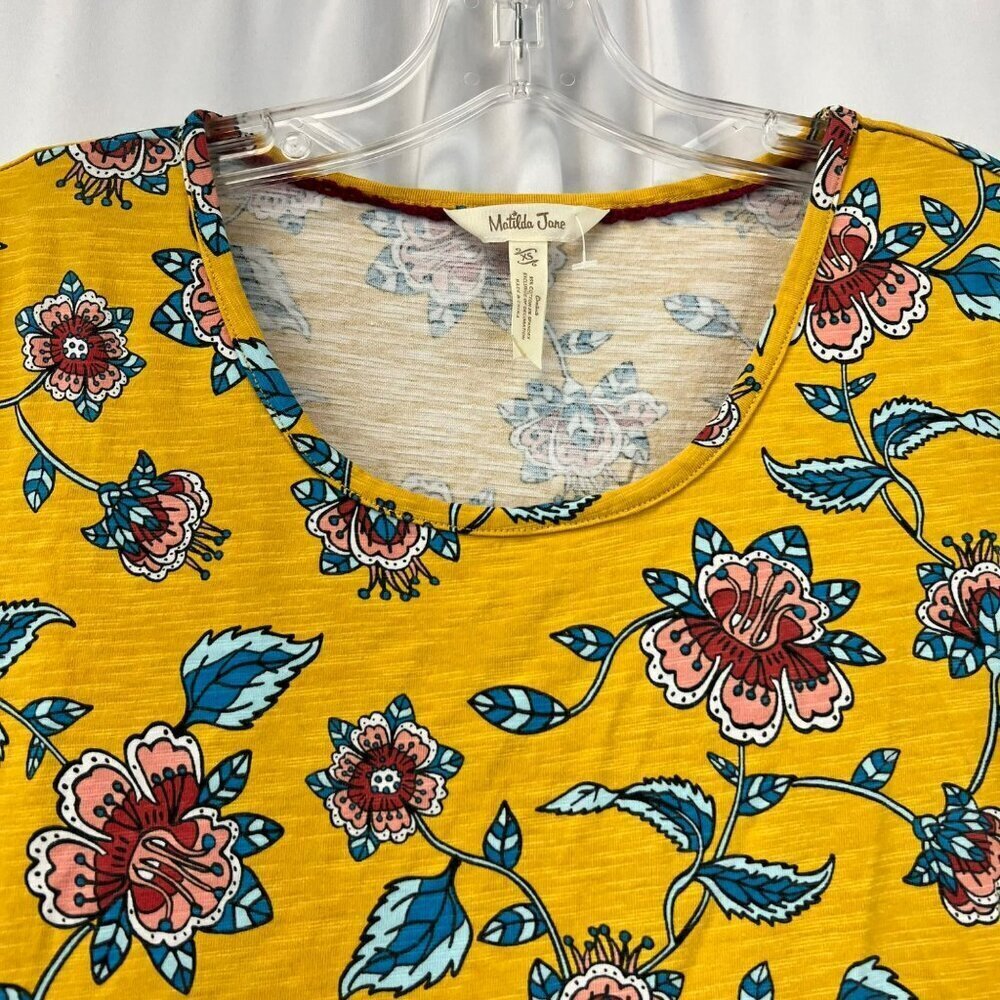 Matilda Jane Floral Sundress 3/4 Sleeve Yellow/Multi Size XS - Picture 3 of 8